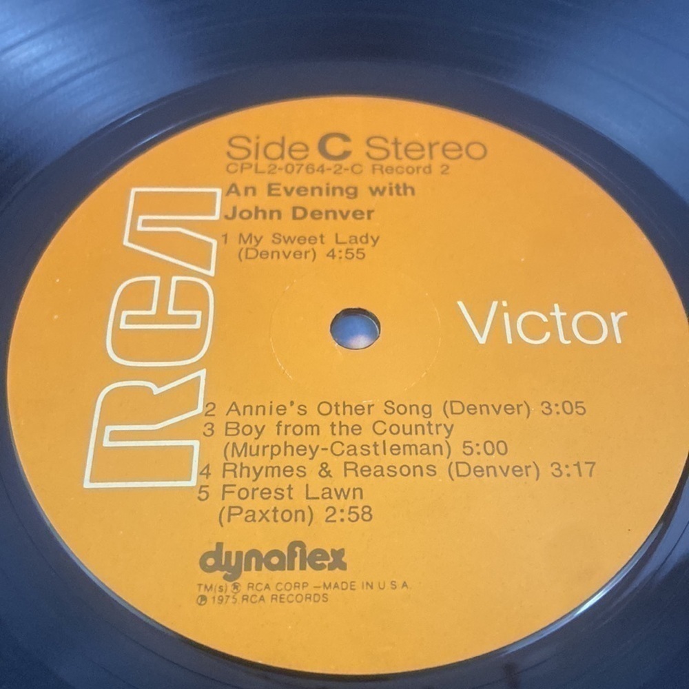 An Evening With John Denver RCA Records Vinyl Record LP - Picture 8 of 10